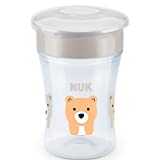 Nuk Magic Cup 10255544 Vaso 8+ Meses, 230 ml, Transparente (Oso)